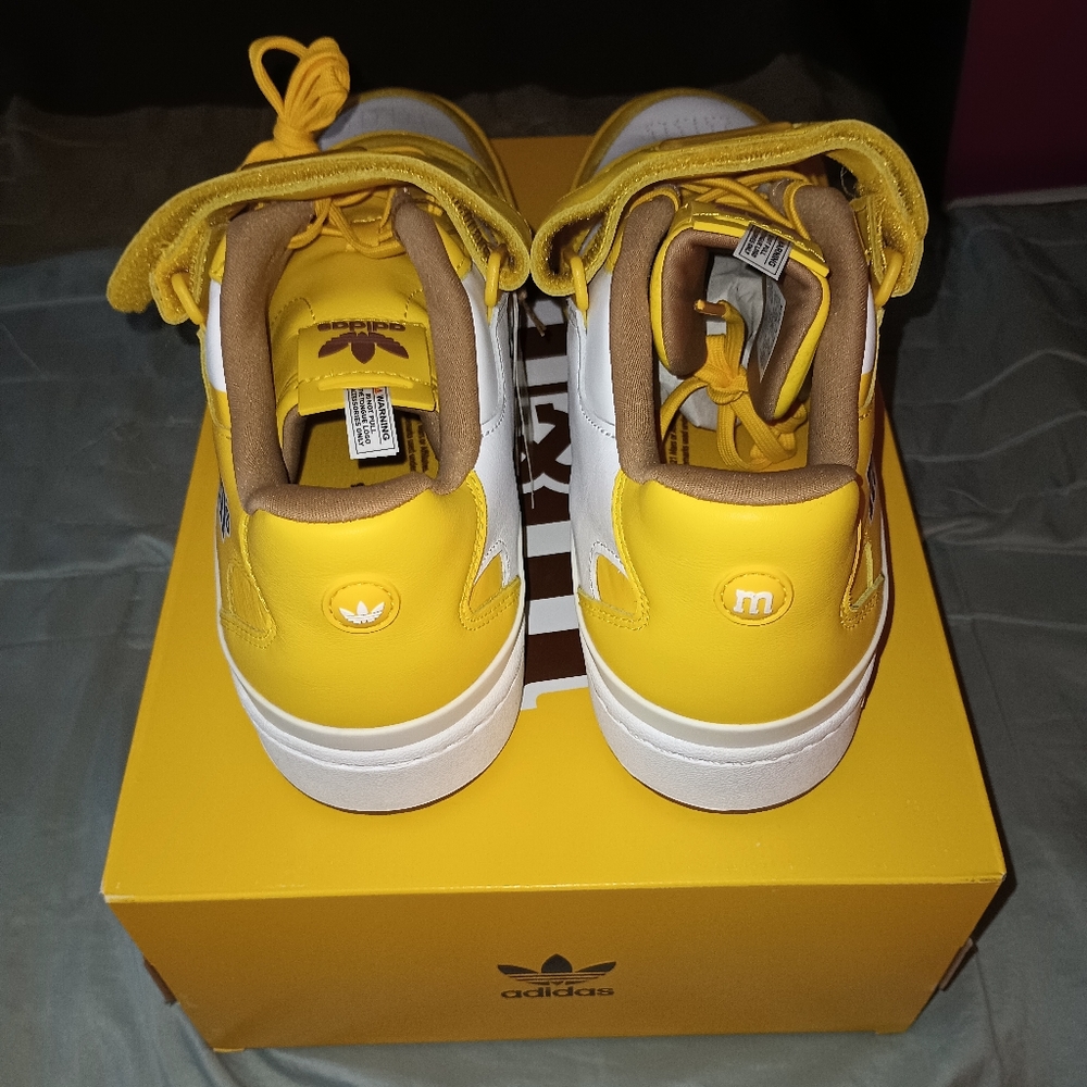 Men size 12 m&m yellow low top Adidas - Picture 4 of 10